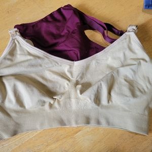 2 nursing sports bras